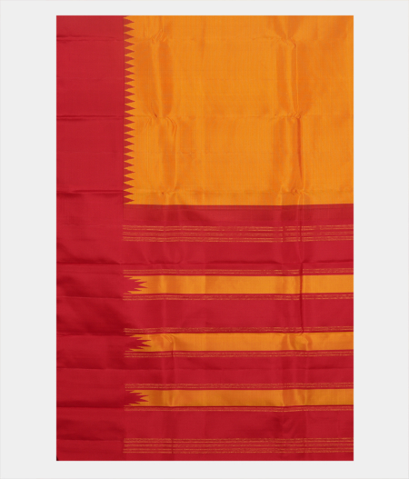 Yellow Handwoven Kanjivaram Silk Saree T2440174