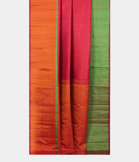 Reddish Pink Handwoven Kanjivaram Silk Saree T2512262