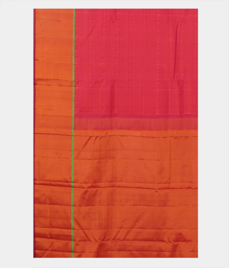 Reddish Pink Handwoven Kanjivaram Silk Saree T2512264