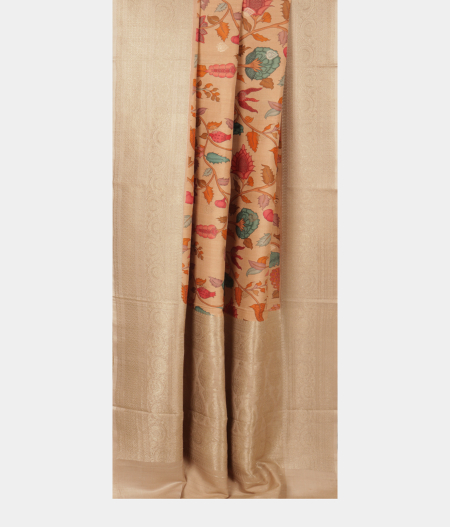 Beige Banaras Kathan Silk Saree T2475322