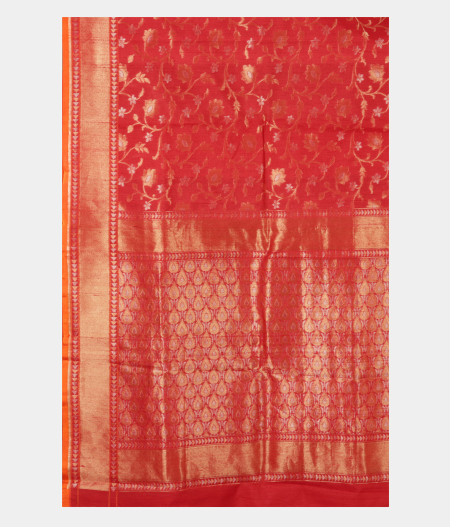 Red Banaras Silk Saree T2068634