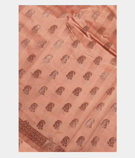 Salmon Pink Chaniya Silk Saree T248806-image