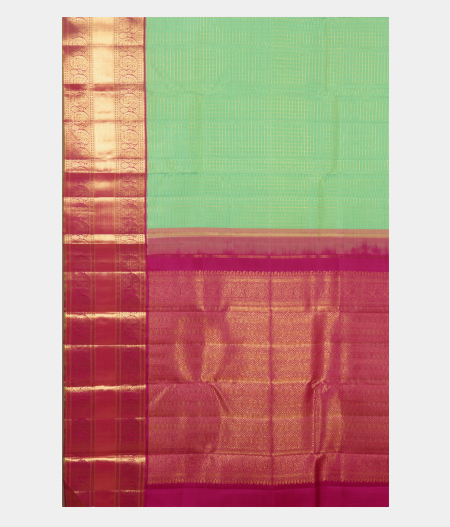 Green Handwoven Kanjivaram Silk Saree  T2451294