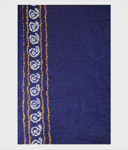 Blue Bandhani Gajji Silk Saree T2502883