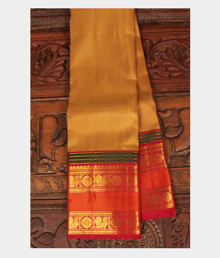 Dark Beige Handwoven Kanjivaram Silk Saree T244090-image