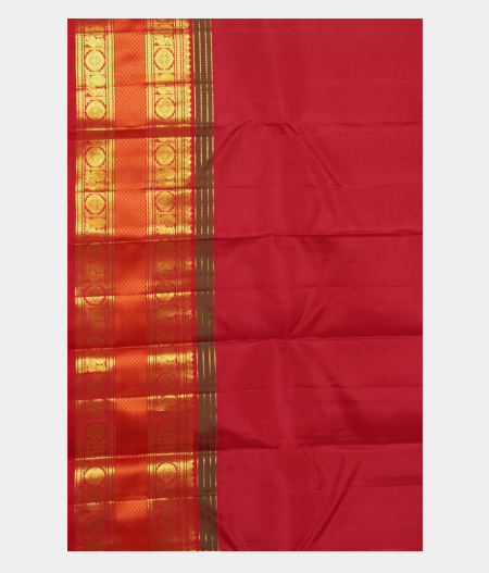 Dark Beige Handwoven Kanjivaram Silk Saree T2440903