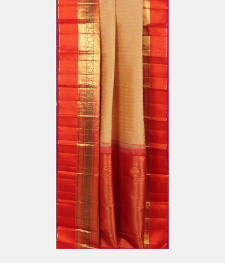 Beige Handwoven Kanjivaram Silk Saree T2451212