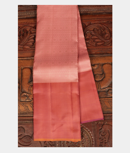 Light Mauve Pink Handwoven Kanjivaram Silk Saree T251229-image