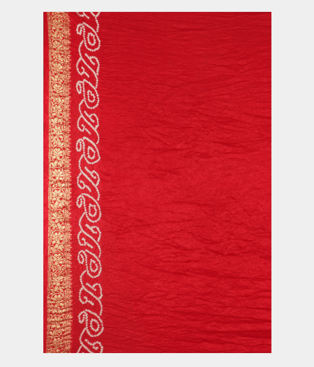 Green Bandhani Gajji Silk Saree T2502723