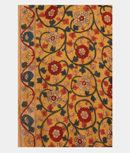 Red Bandhani Tussar Saree T2185673