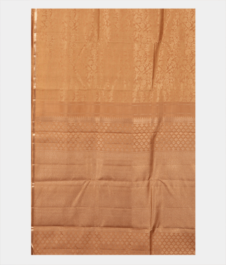 Beige Handwoven Kanjivaram Silk Saree T1796874