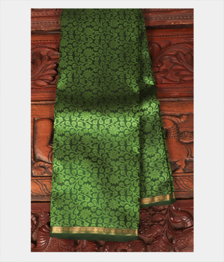 Green Handwoven Kanjivaram Silk Saree T134107-image