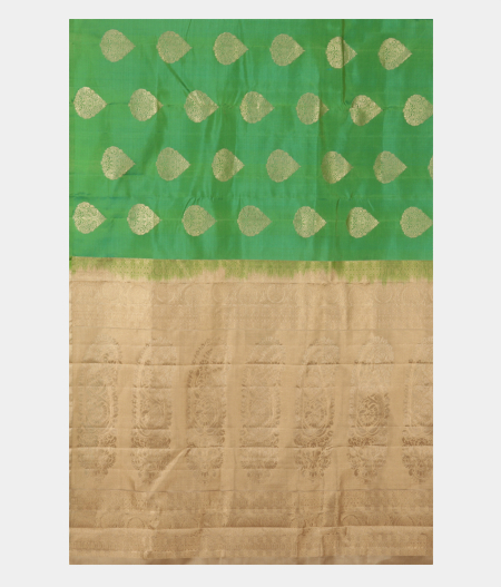 Green Handwoven Kanjivaram Silk Saree T2507134