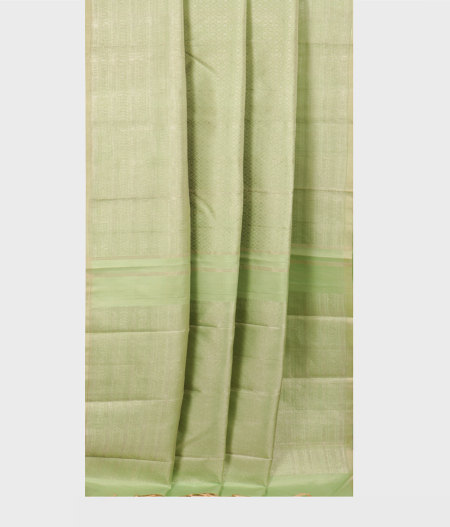 Mint Green Handwoven Kanjivaram Silk Saree T2437512