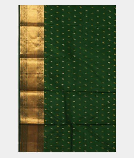Green Handwoven Kanjivaram Silk Saree T2507233