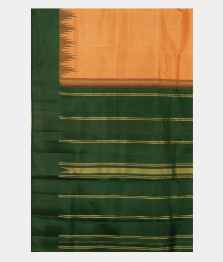 Beige Handwoven Kanjivaram Silk Saree T2439834