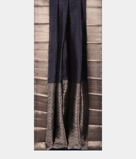 Blue Handwoven Kanjivaram Silk Saree T2422932