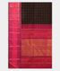 Black Handwoven Kanjivaram Silk Saree T2420044