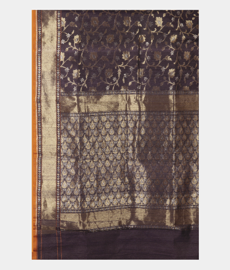 Purple Banaras Tussar Saree T2121714