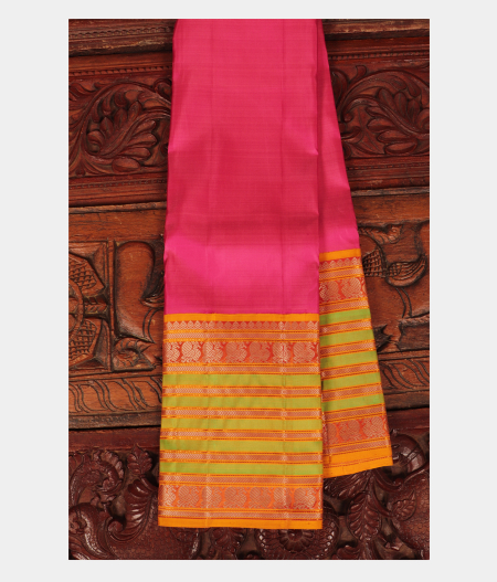 Pink Handwoven Kanjivaram Silk Saree T251592-image