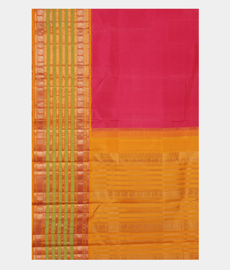 Pink Handwoven Kanjivaram Silk Saree T2515924