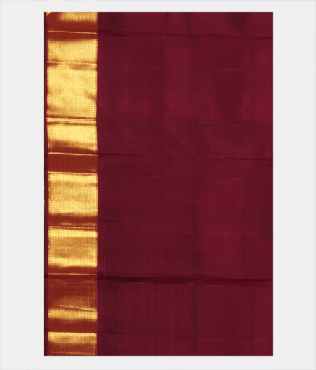 Burgundy Handwoven Kanjivaram Silk Saree T2440773