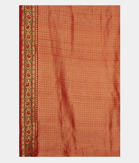 Navy Blue Banaras Georgette Silk Saree with Paithani Border T2525863