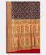 Navy Blue Banaras Georgette Silk Saree with Paithani Border T2525864