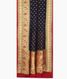 Navy Blue Banaras Georgette Silk Saree with Paithani Border T2525972