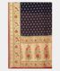 Navy Blue Banaras Georgette Silk Saree with Paithani Border T2525974