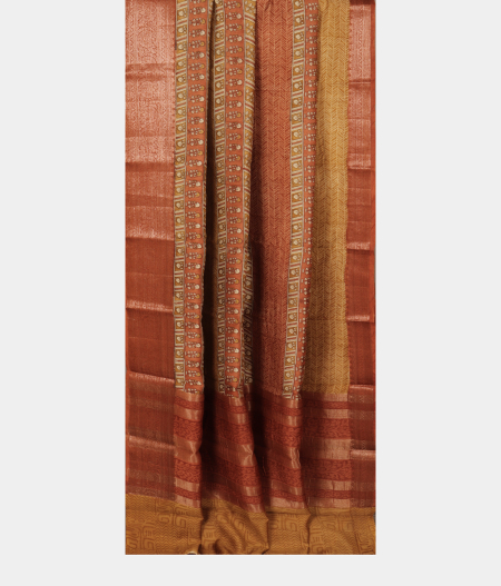 Multicolour Tussar Printed Saree T2521132