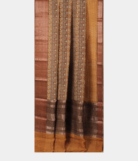 Multicolour Tussar Printed Saree T2521122
