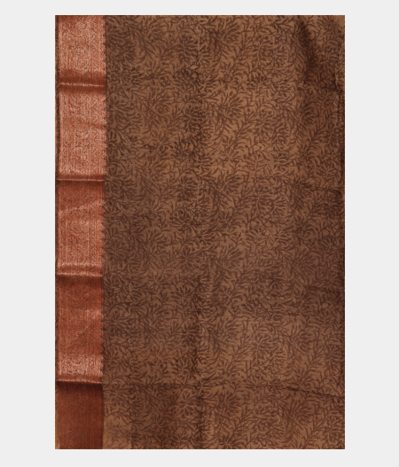 Multicolour Tussar Printed Saree T2521123