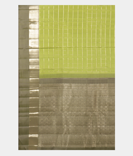 Green Handwoven Kanjivaram Silk Saree T2516134