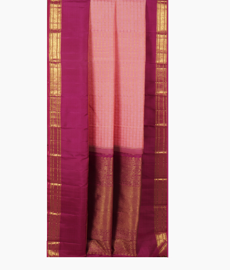 Pink Handwoven Kanjivaram Silk Saree T2387872