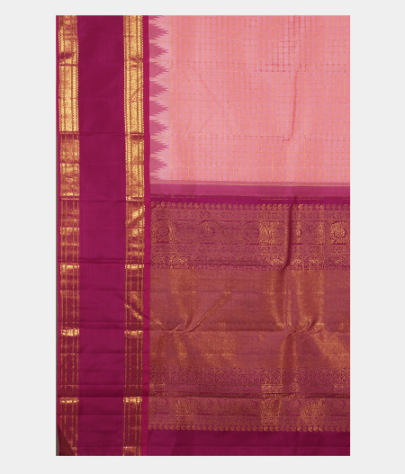 Pink Handwoven Kanjivaram Silk Saree T2387874