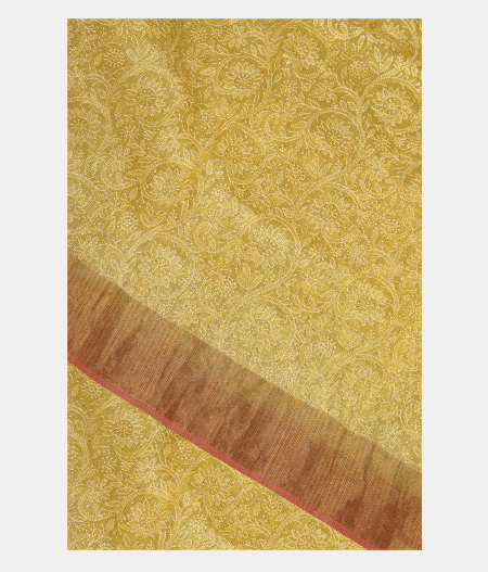 Yellow Silk Kota Embroidery Saree T251858-image