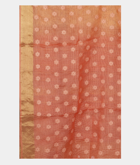 Yellow Silk Kota Embroidery Saree T2518583