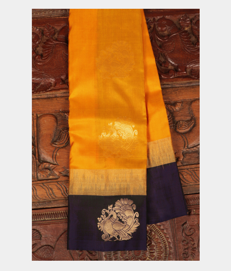 Yellow Soft Silk Saree T242507-image