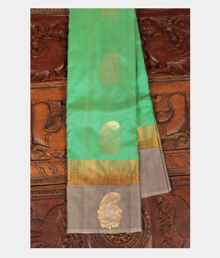 Aqua Green Soft Silk Saree T220190-image