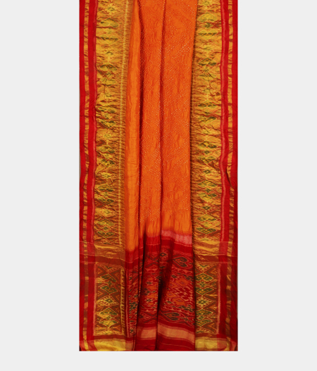 Orange Bandhani Patola Silk Saree T2518152