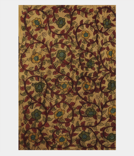 Red Bandhani Tussar Saree T2457433