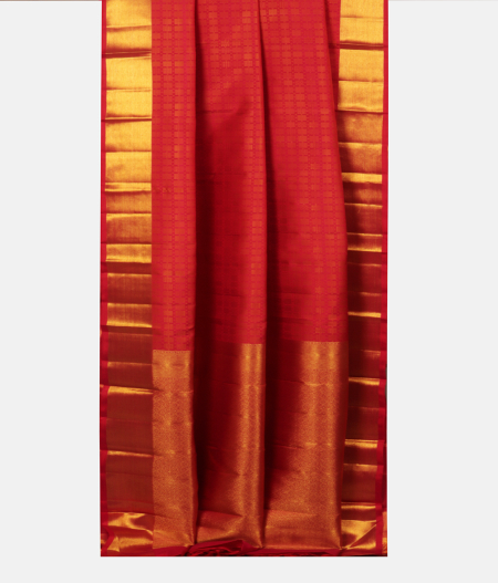 Red Handwoven Kanjivaram Silk Saree T2435042