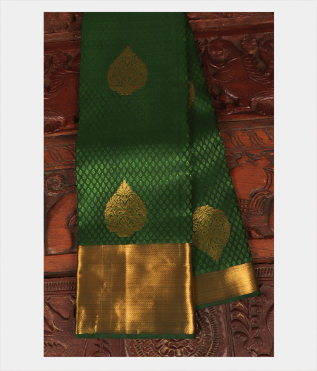 Green Handwoven Kanjivaram Silk Saree T243658-image