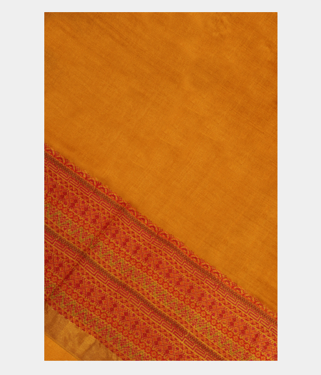 Yellow Tussar Embroidery Saree T251544-image