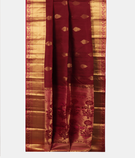 Maroon Soft Silk Saree T2470012