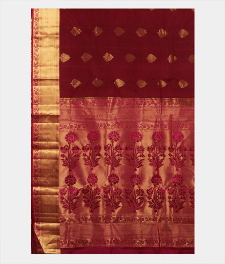 Maroon Soft Silk Saree T2470014