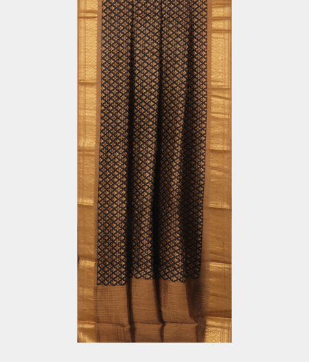 Black Soft Tussar Printed Saree T2526582