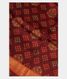 Burgundy Soft Tussar Printed Saree T2526601