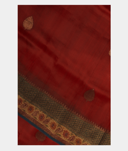 Red Banaras Organza Saree T236412-image